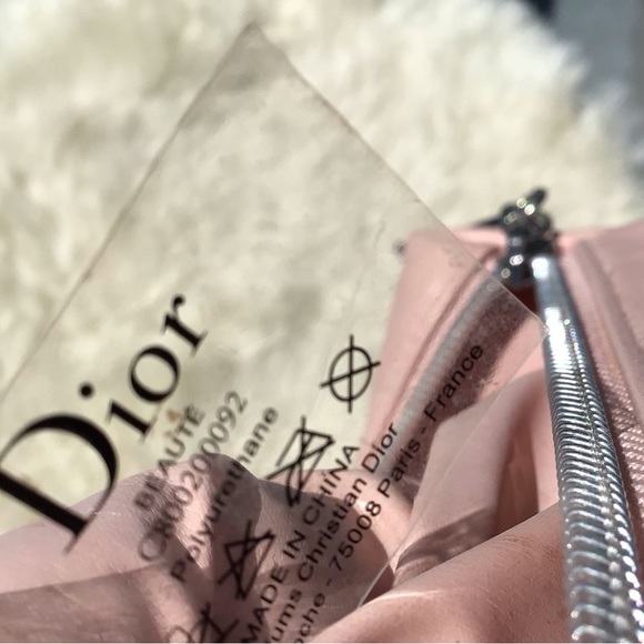Dior Beaute Beaded Signature Dior “GLAM” Clutch with Top Zip Closure